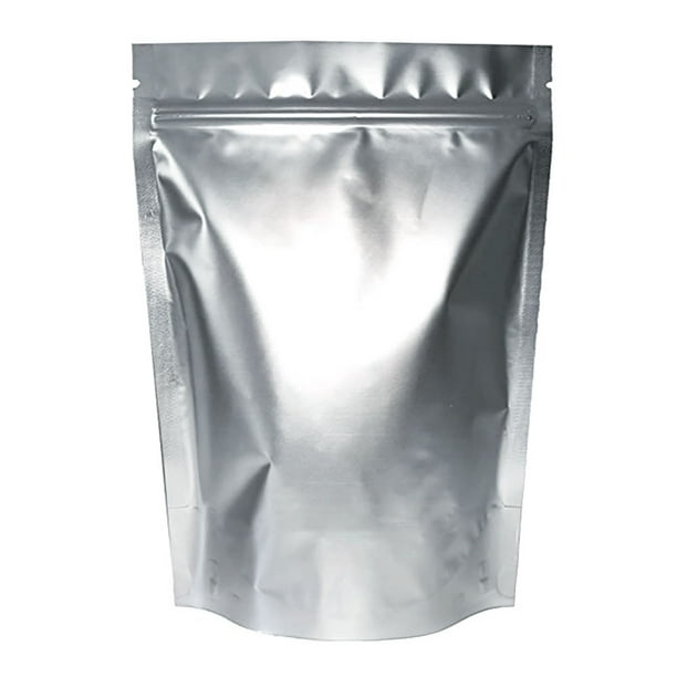 Ziplock Stand Up Resealable Mylar Aluminum Foil Bags with Window Food Pouches 
